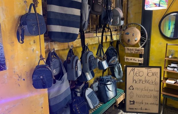 Meo Tom Handmade Bag Corner at Hidden Gem Cafe